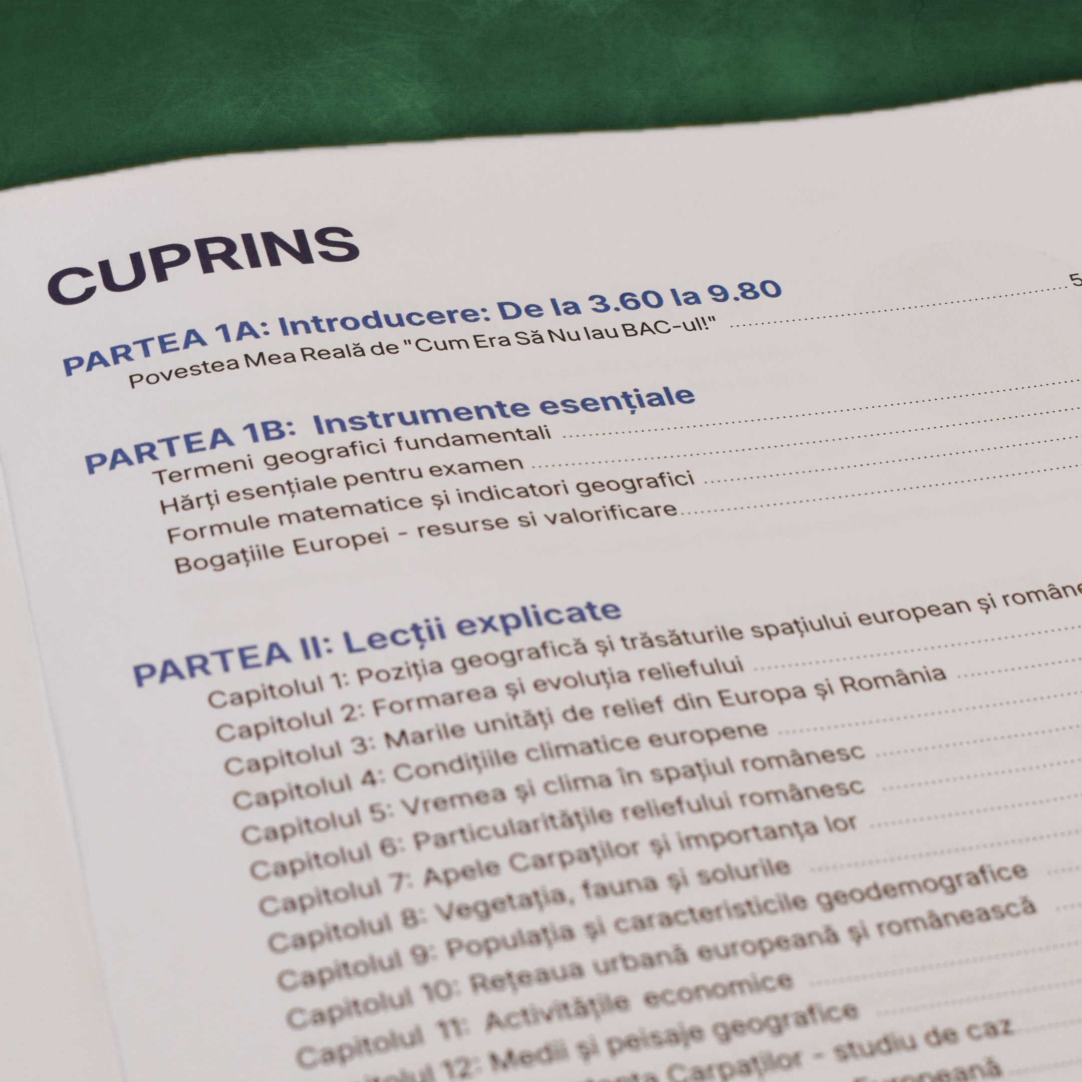 Carte Geografie Bacalaureat