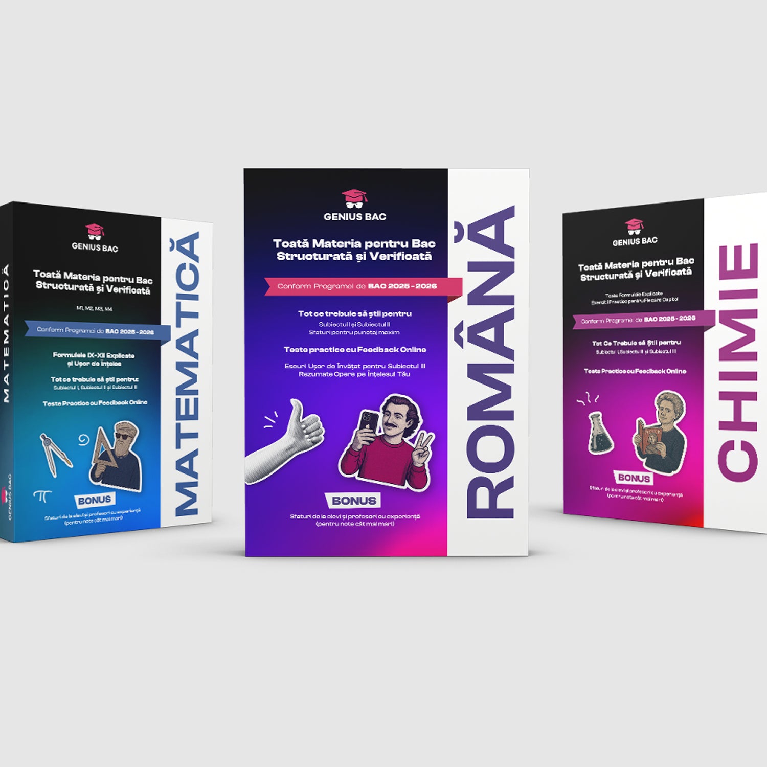 Pachet Bacalaureat (Română + Matematică + Chimie Organică)