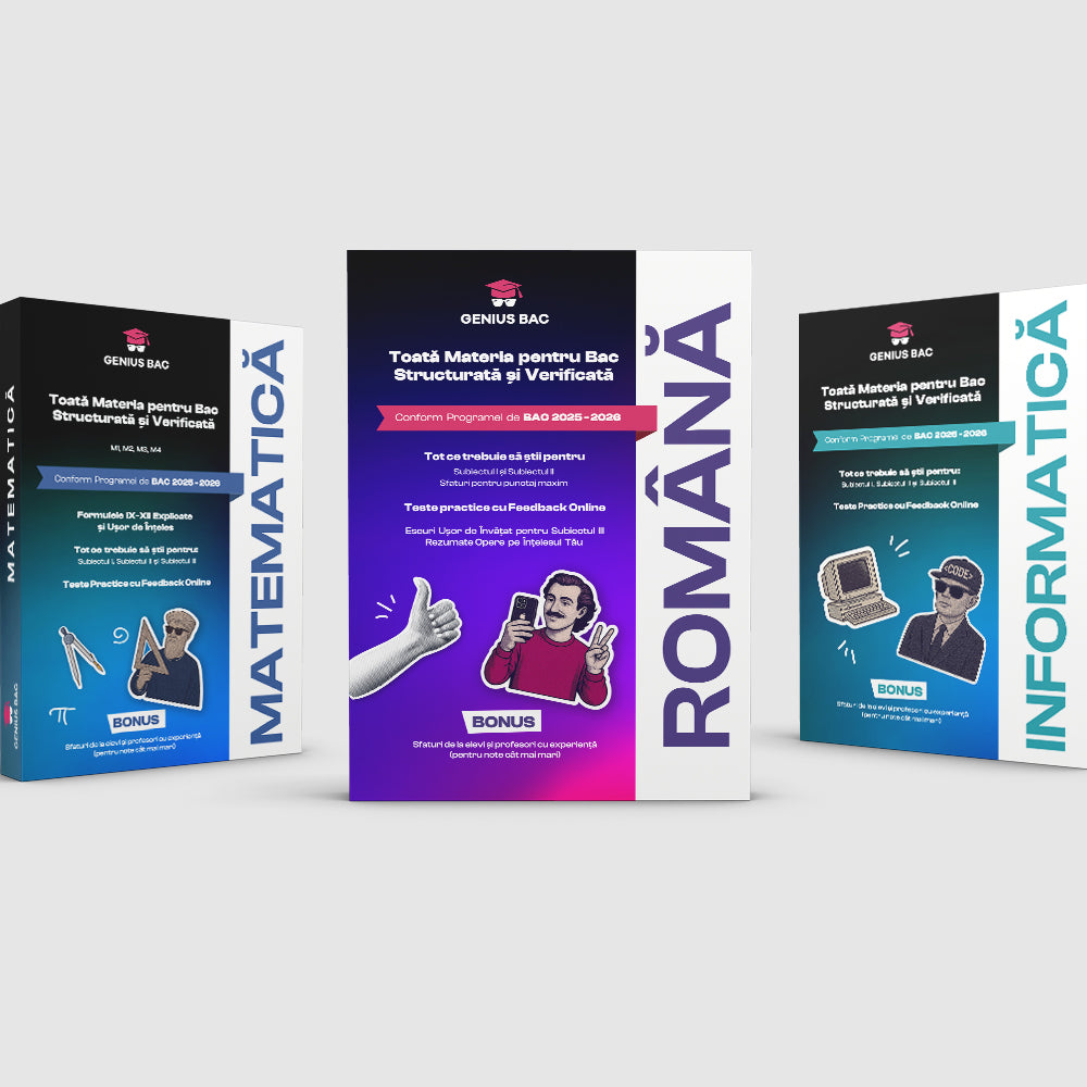 Pachet Bacalaureat (Română + Matematică + Informatică)