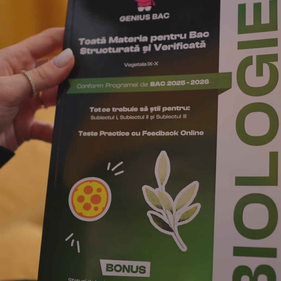 Pachet Bacalaureat (Română + Matematică + Biologie IX–X)